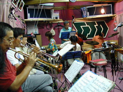 Trumpet and rythm section