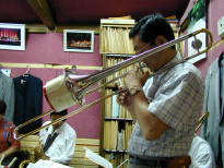 Kakiuchi on trombone